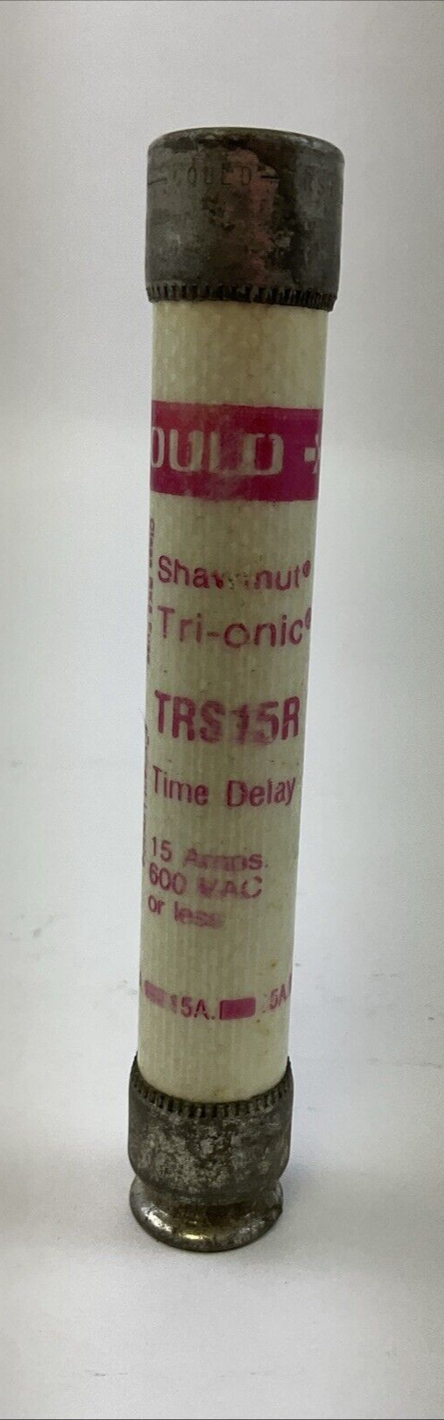 GOULD SHAWMUT TRI-ONIC TRS15R TIME DELAY FUSE 600VAC 15A (LOT OF 7)1
