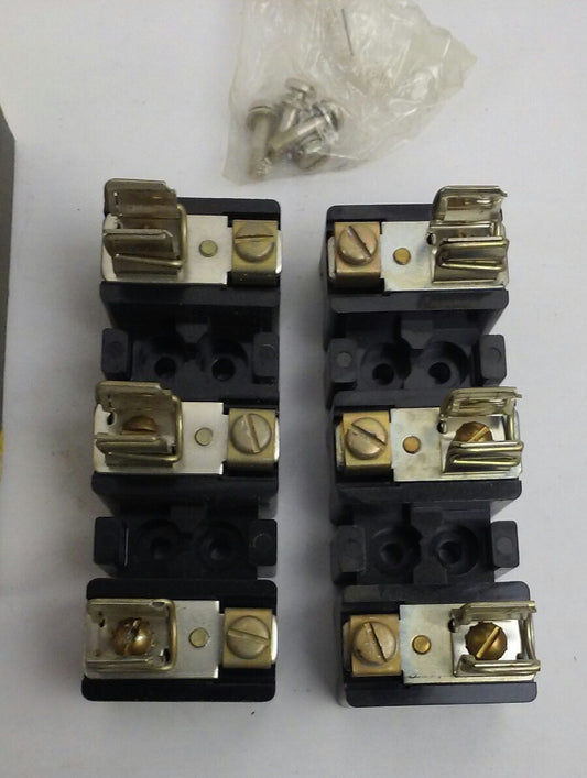 A-B ALLEN BRADLEY 1491-N126 30 AMP 3 POLE 600 volt FUSE BLOCK 0