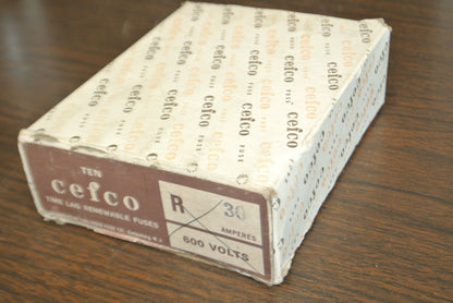 LOT of 10 / CEFCO R30 TIME-LAG RENEWABLE FUSE / 30A / 600V / NEW SURPLUS4