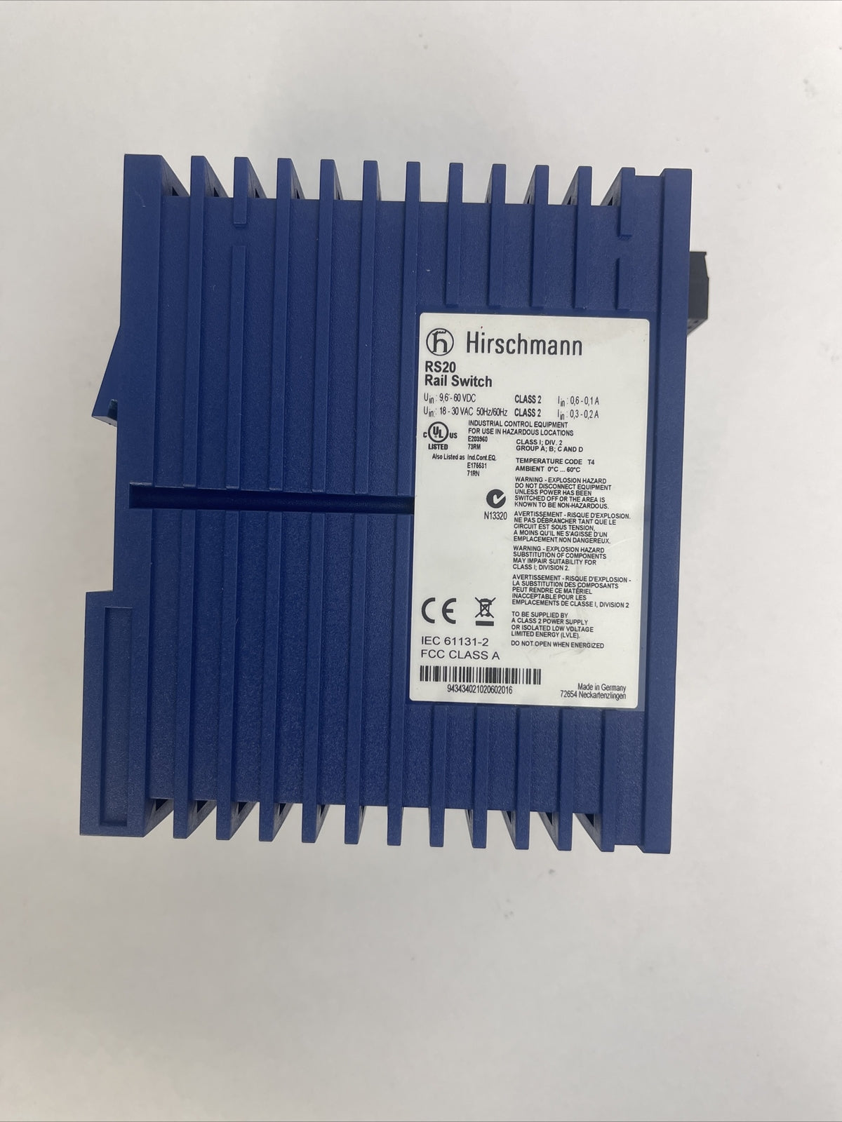 HIRSCHMANN RS20-0800T1T1SDAEHH01.0.08 RAIL SWITCH2