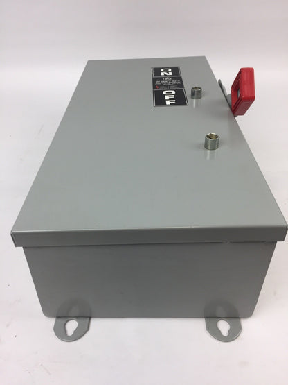 GE TH3322J SAFETY SWITCH 60A 240VAC  250VDC 3 FUSES 2
