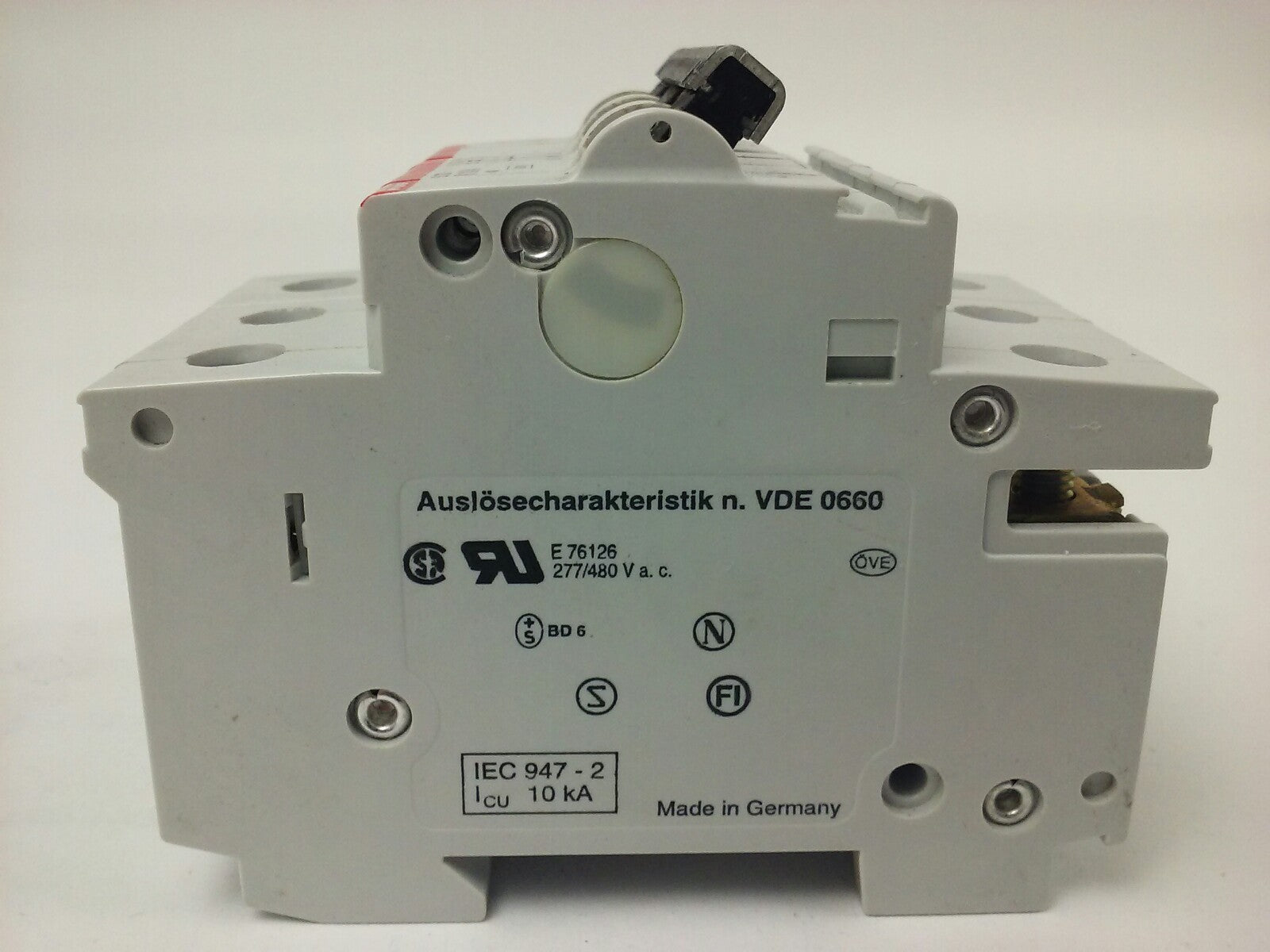 ABB, S273-K10A, CIRCUIT BREAKER, 3P, 277/480VAC, 10A, 10KA, VDE0660, NEW SURPLUS1