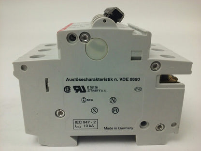 ABB, S273-K10A, CIRCUIT BREAKER, 3P, 277/480VAC, 10A, 10KA, VDE0660, NEW SURPLUS1