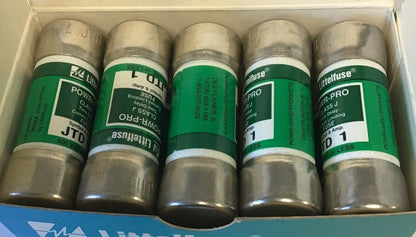 LITTLEFUSE JTD1 POWR-GARD FUSE 1A 600VAC CLASS J TIME DELAY ***LOTOF10***2