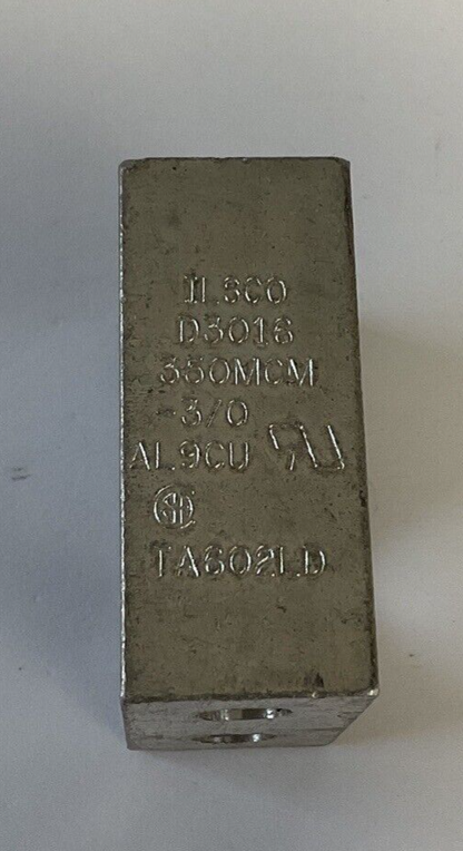 ILSCO D3016 LUG 350MCM -3/0 AL9CU NO LUG SCREWS0