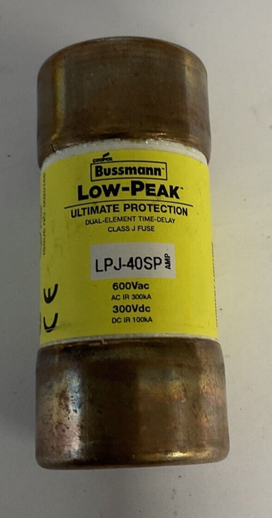 BUSSMANN LPJ-40SP FUSE 600VAC 300VDC CLASS J0