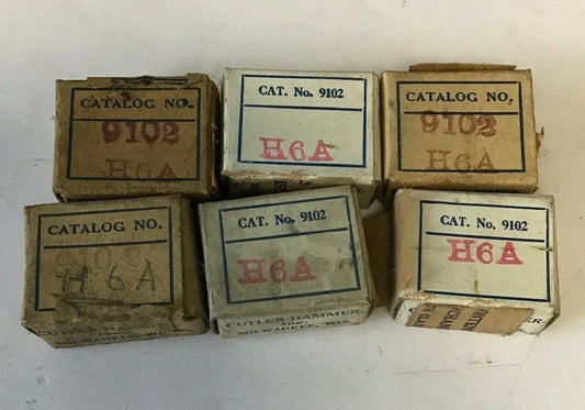 CUTLER HAMMER 9102 H6A 1.4AMP HEATER****LOTOF6****0