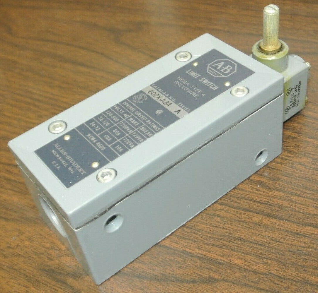 ALLEN-BRADLEY 802X-A34 WATERTIGHT LIMIT SWITCH / 24-600VAC / NEW SURPLUS2