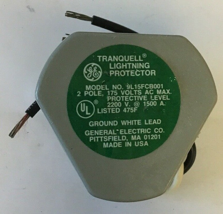GENERAL ELECTRIC TRANQUELL 9L15FCB001 SURGE ARRESTER 2POLE 175 VAC 2