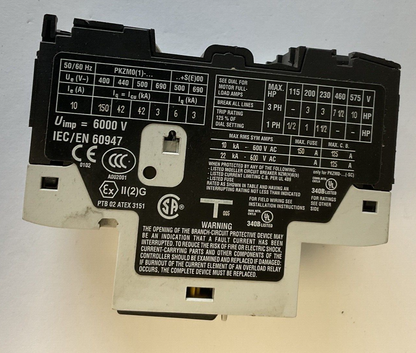 MOELLER PKZM0-10 MOTOR CIRCUIT BREAKER SER.4  600VAC2