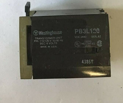 WESTIMGHOUSE PB3L120 TRANSFORMER 110/120V 50-60HZ 4323B65G02****LOTOF3****3