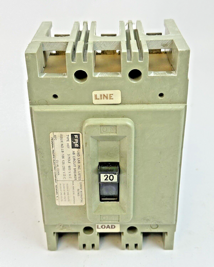 FPE - HEF631020 - CIRCUIT BREAKER - 3 POLE/240VAC/30A, LB-186 - NEW2