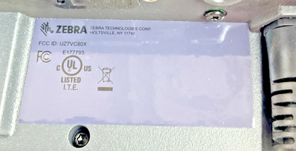 ZEBRA VC80X VEHICLE MOUNTED COMPUTER UZ7VC80X4