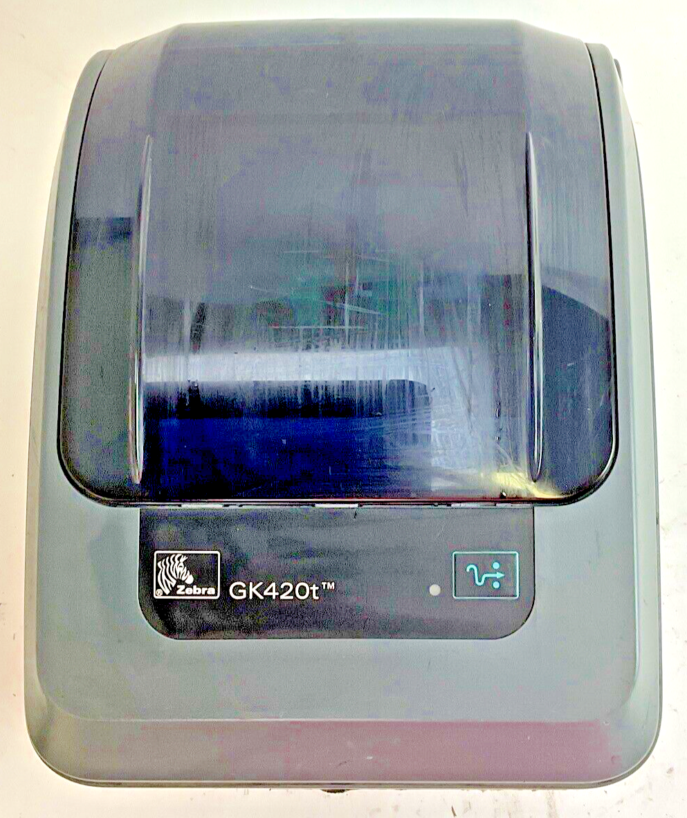 ZEBRA GK420T THERMAL LABEL PRINTER 24VDC 2.5A *NO POWER CORD*0