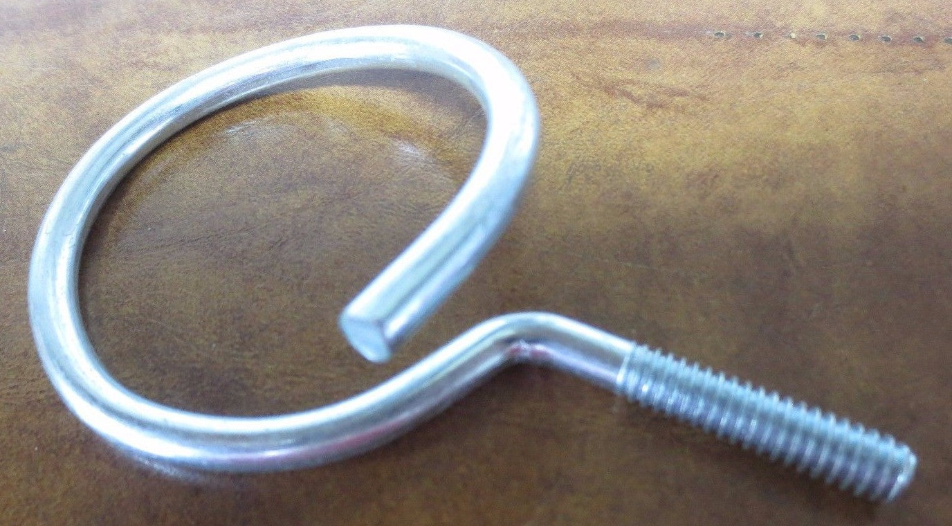 CHROME BRIDLE RINGS - 2" - 1/4" THREAD - NEW SURPLUS - LOT of 220