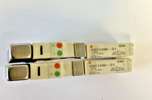 SMC VQC1400-51 SOLENOID PNEUMATIC VALVE 0.1-0.7MPA***LOT OF 2***0