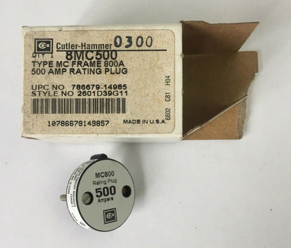 CUTLER HAMMER 8MC500 TYPE MC FRAME 800A 500AMP RATING PLUG0