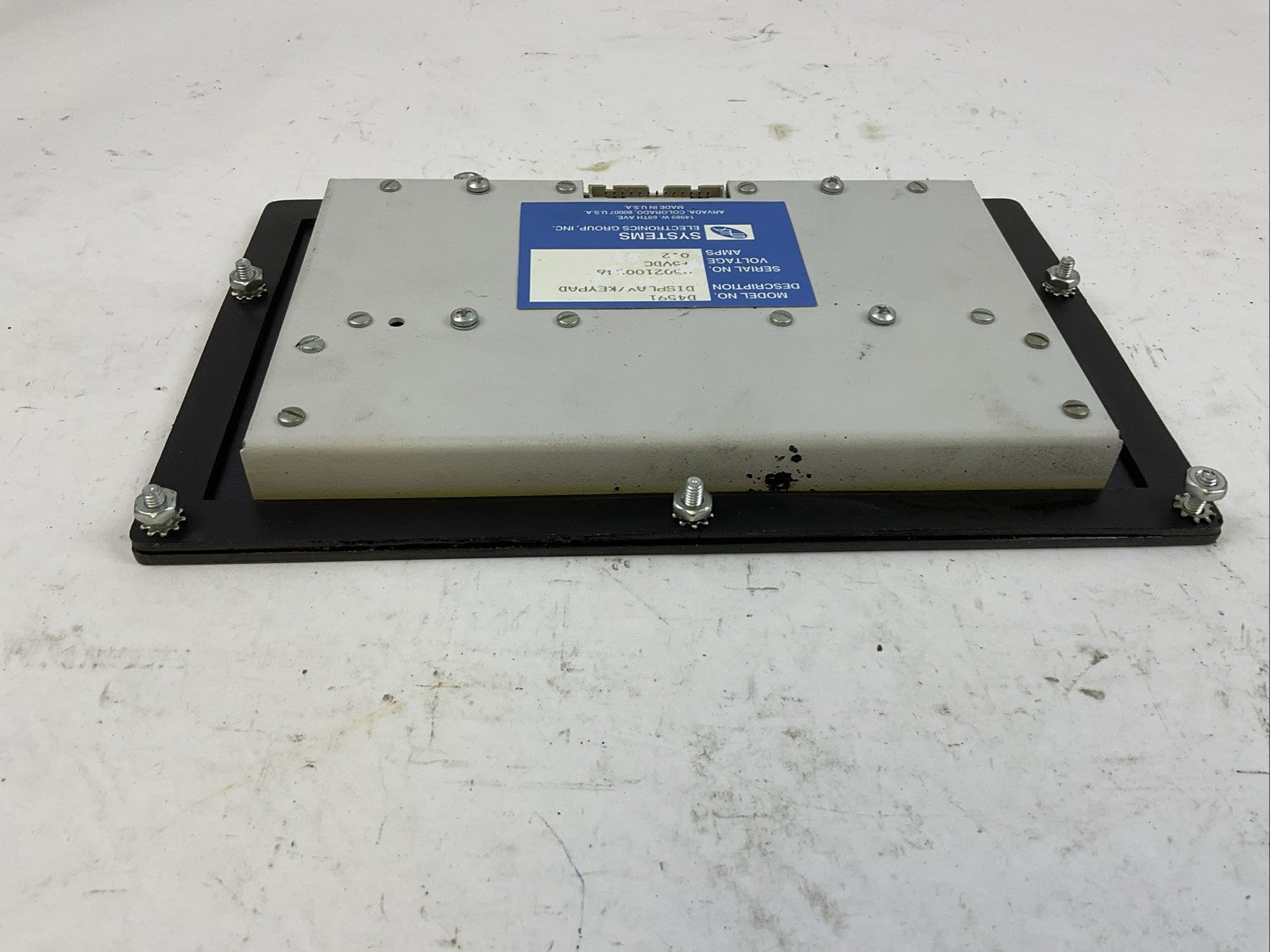 SYSTEMS D4591 DISPLAY / KEYPAD +5VDC 0.2A5