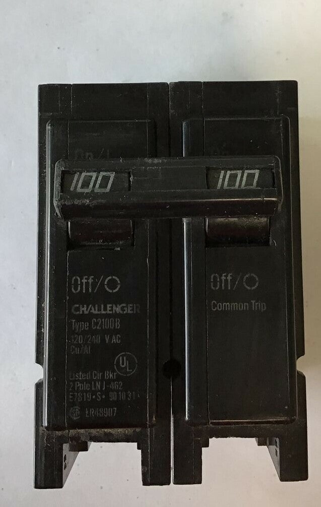 CHALLENGER C2100B CIRCUIT BREAKER 120/240VAC 2POLE 0