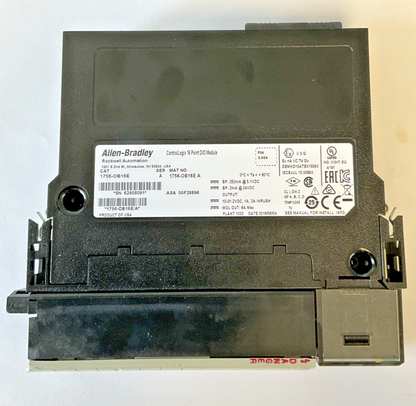 ALLEN BRADLEY 1756-OB16E D/O MODULE 16 POINT FW:3.004 SER.A1