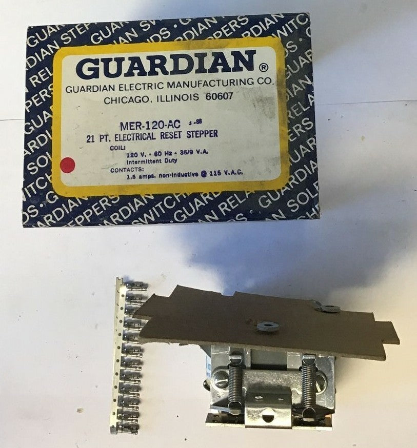 GUARDIAN MER-120-AC 21PT. ELECTRICAL RESET STEPPER COIL 120V 60HZ 1.5A0