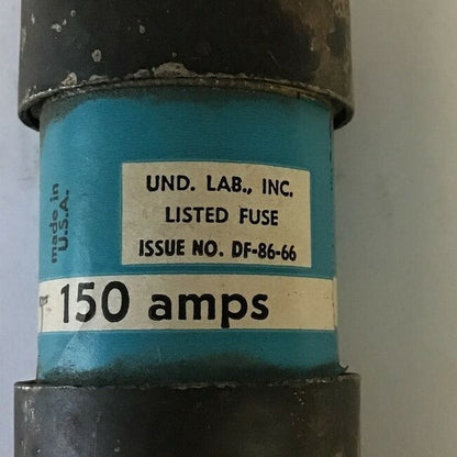 GENERAL ELECTRIC GF8B150 CURRENT LIMITING FUSE 600VAC 150A CLASS J 3