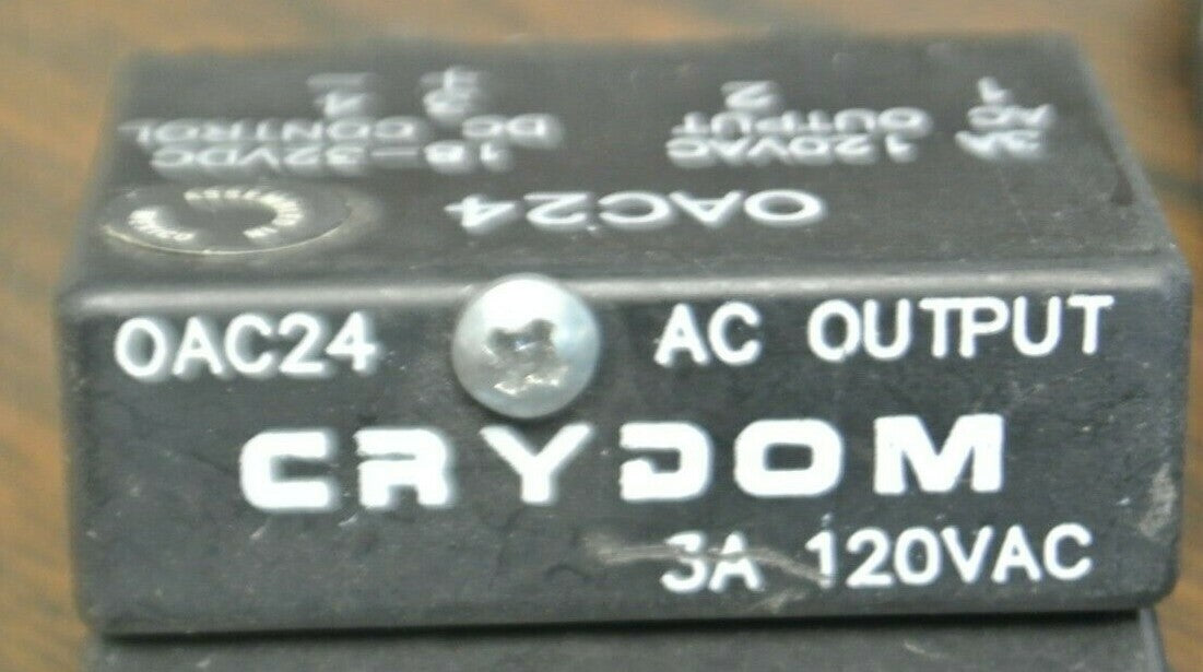 LOT of 4 / CRYDOM OAC24 AC OUTPUT MODULE / 3A 120VAC / 18-32VDC1