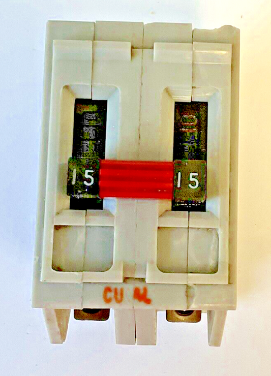WADSWORTH A215C CIRCUIT BREAKER 15A 2POLE 120/240VAC TYPE A CLASS CTL NO SCREWS0