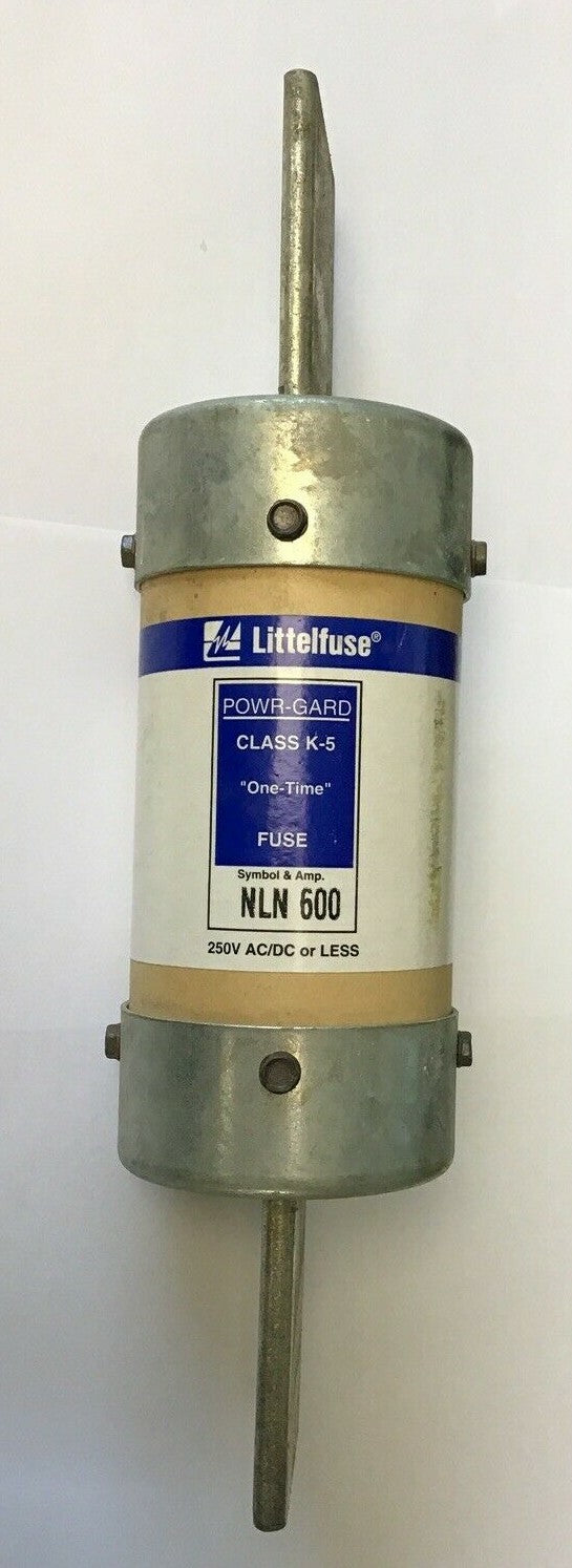 LITTELFUSE NLN600 POWR-GARD 600A 250VAC ONE-TIME CLASS K-5 0