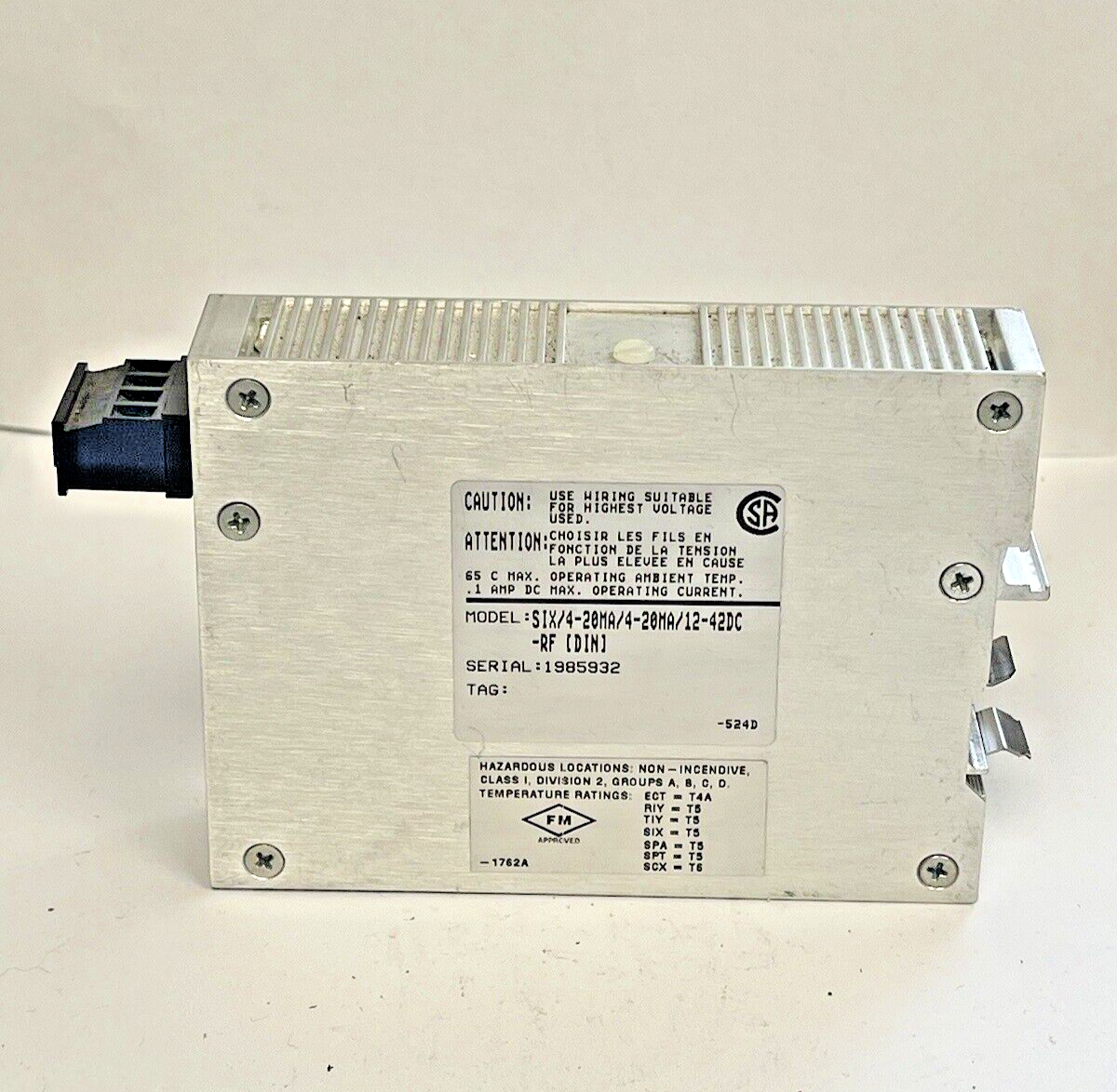 MOORE INDUSTRIES - SIX/4-20MA/4-20MA/12-42DC - ISOLATOR MODULE2