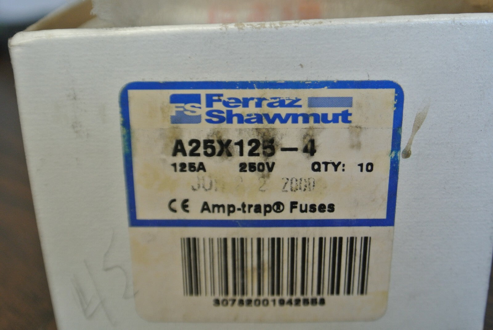 FERRAZ / GOULD SHAWMUT A25X125-4 / RECTIFIER FUSE / 125A / 250VAC / NEW SURPLUS3