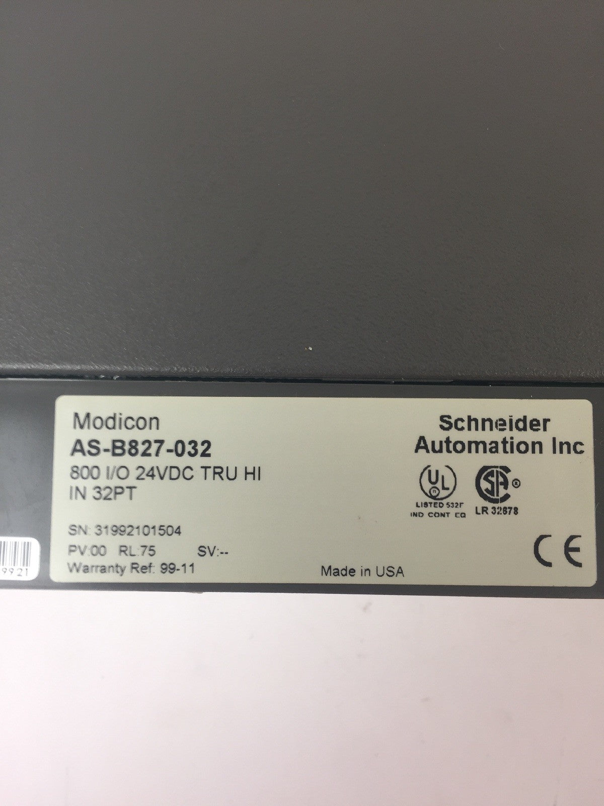 AEG MODION SCHNEIDER AS-B827-032 INPUT MODULE 24VDC1