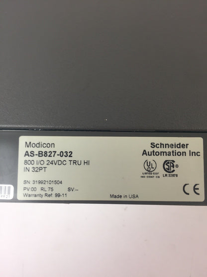 AEG MODION SCHNEIDER AS-B827-032 INPUT MODULE 24VDC1