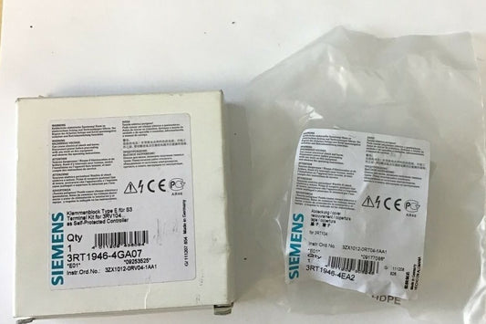 SIEMENS 3RT1946-4GA07 TERMINAL KIT W/ 3RT1946-4EA2 COVER 0
