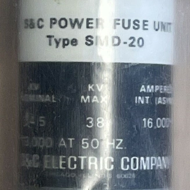 S&C 734125R2 SMD-20 POWER FUSE UNIT 38KV 125E AMP1