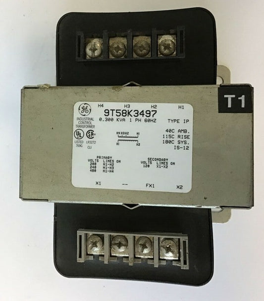 GENERAL ELECTRIC 9T58K3497 IND. CONTROL TRANSFORMER 0.300KVA 1PH 60HZ TYPE IP0