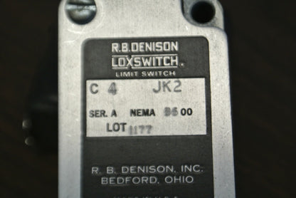 GOULD / R.B. DENISON / C4-JK2 LIMIT SWITCH / NEW SURPLUS / C4JK21