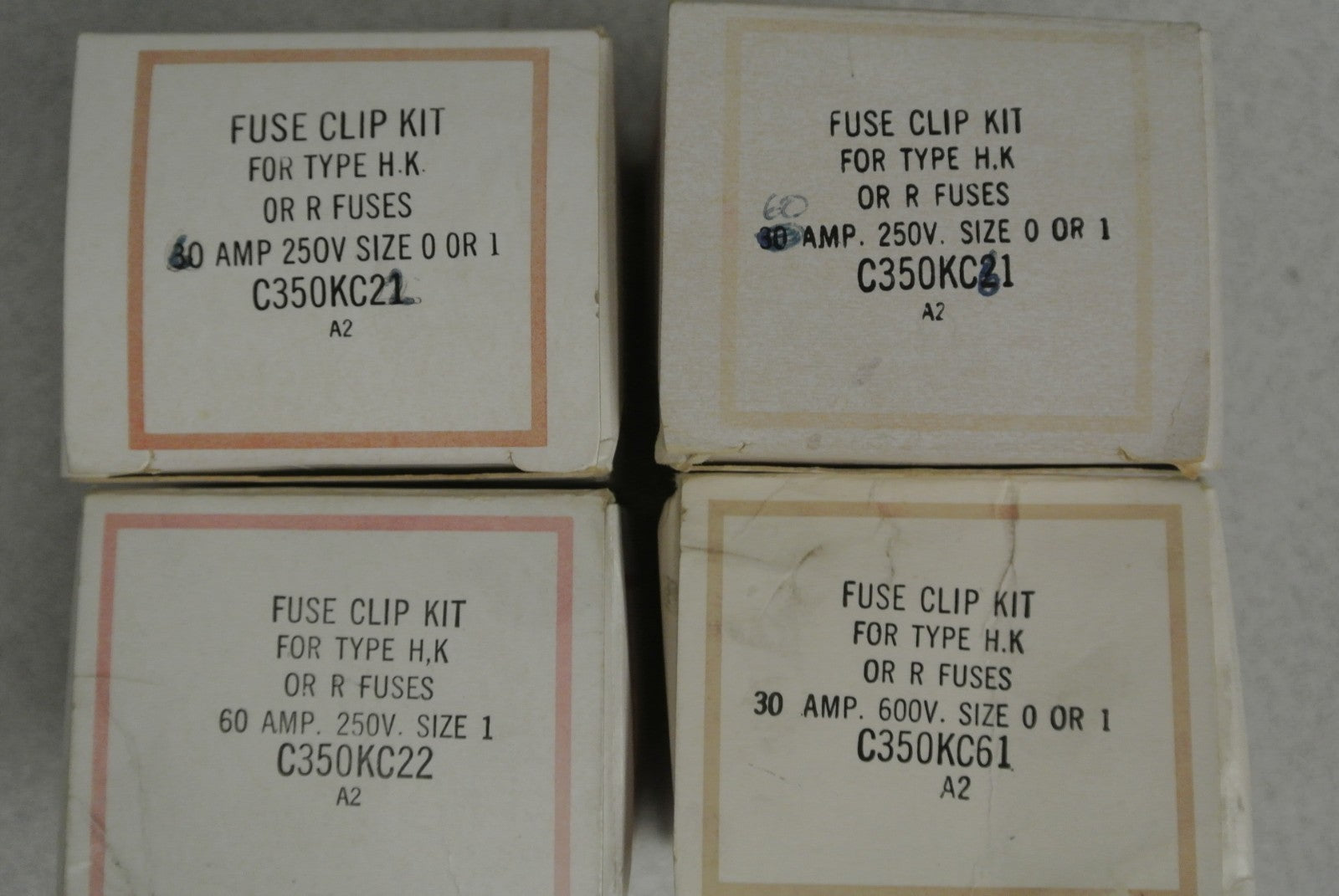 LOT of 4 SETS / CUTLER-HAMMER FUSE CLIP KITS / NEW SURPLUS 0