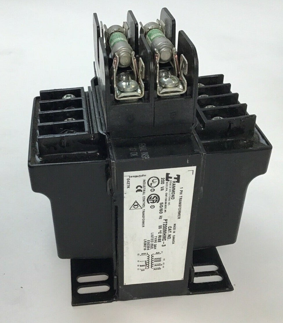 HAMMOND PT200MHMC-3 1PH TRANSFORMER  W/ 30322R FUSE HOLDER***LOTOF3***3