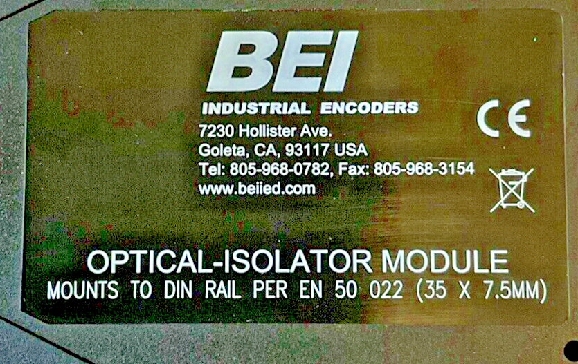BEI EM-DR1-IC-5-TB-28V/V OPTICAL-ISOLATOR MODULE 5-28V2