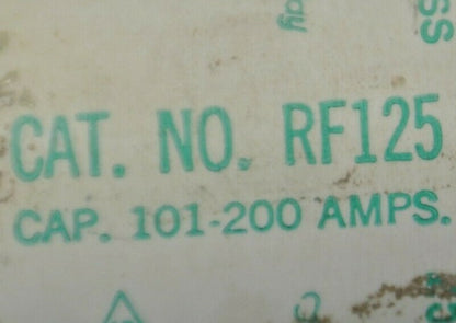 LOT of 3 / SHAWMUT RF125 RENEWABLE FUSE / 125A / 250V / NEW SURPLUS2