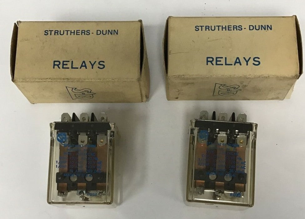STRUTHERS-DUNN A283XCXC RELAY 120V 50/60HZ 240VAC 10 28VDC***LOTOF2***0