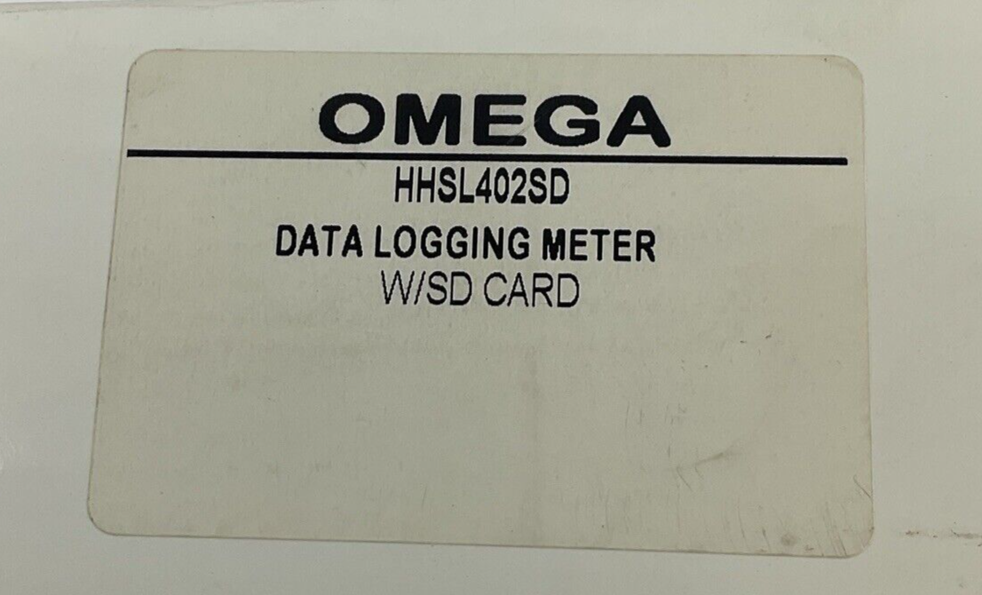 OMEGA HHSL402SD DATA LOGGING METER W/SD CARD SOUND LEVEL METER2