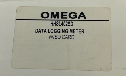 OMEGA HHSL402SD DATA LOGGING METER W/SD CARD SOUND LEVEL METER2