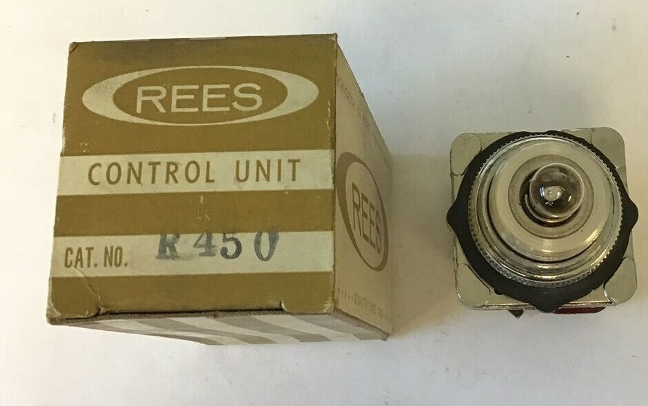 REES R 450 PUSH TO TEST PILOT LIGHT/ PANEL INDICATOR 230V 60CYC 1.5VA0