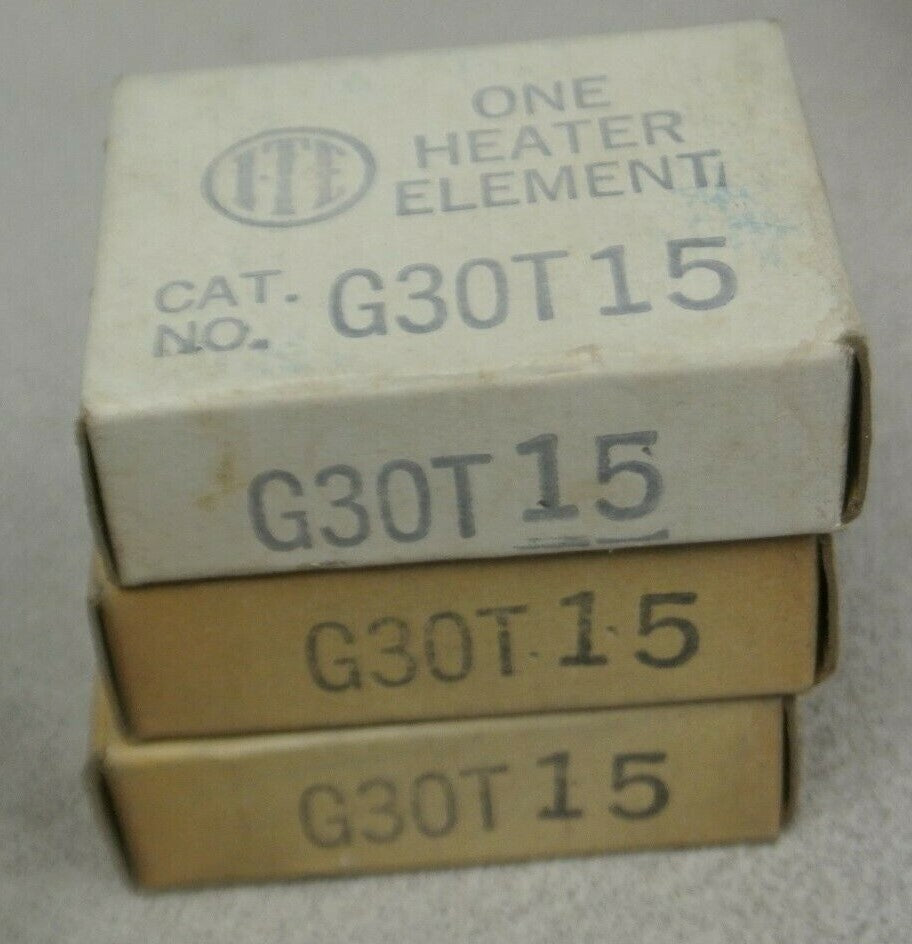 LOT of 3 / I-T-E / GOULD / G30T15 OVERLOAD HEATER ELEMENT / NEW SURPLUS3