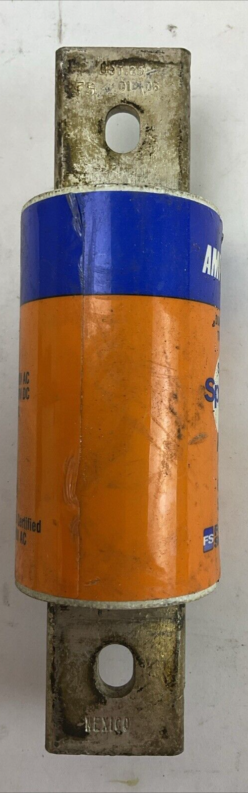 FERRAZ SHAWMUT AJT125 SMART SPOT AMP-TRAP 2000 FUSE 500VDC 600VAC 125A1