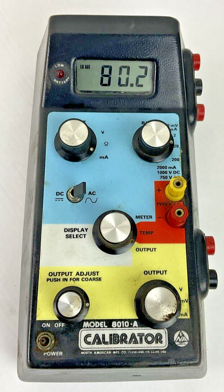 CALIBRATOR MODEL 8010-A 250VAC NORTH AMERICAN MFG.0