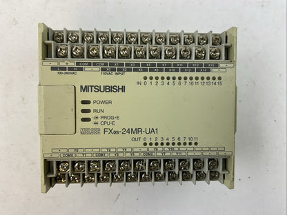 MITSUBISHI FXos-24MR-UA1/UL PROGRAMMABLE CONTROLLER 100-240VAC 50/60HZ 2.5A 25VA0