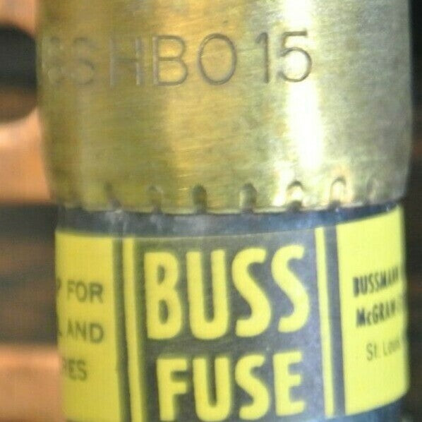 BOX of 10 / BUSS HBO15 BOLT-DOWN RECTIFIER FUSE / 15A / 32VDC / NEW SURPLUS1